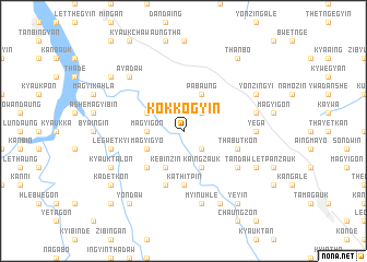 map of Kokkogyin