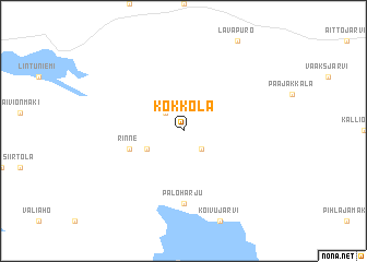 map of Kokkola