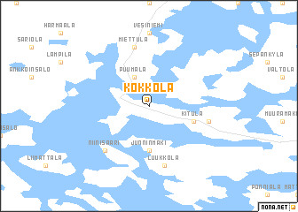 map of Kokkola