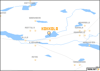 map of Kokkola