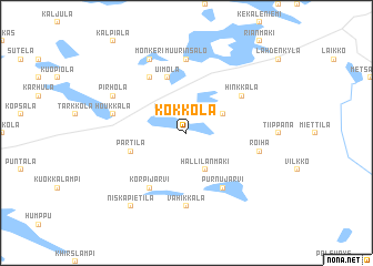 map of Kokkola