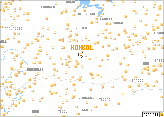 map of Kok-kol