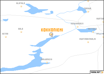 map of Kokkoniemi