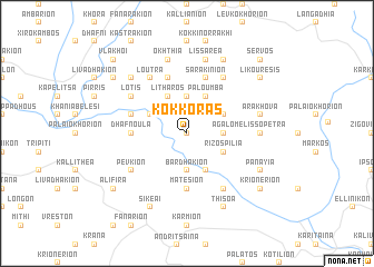 map of Kokkorás