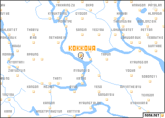 map of Kokkowa