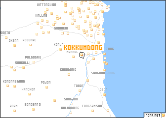 map of Kokkŭm-dong