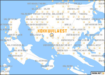 map of Kokkuvil West