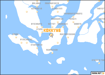 map of Kokkywe