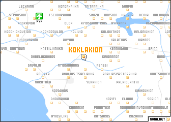 map of Koklákion