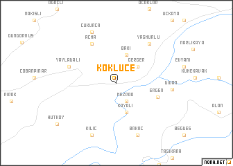 map of Köklüce