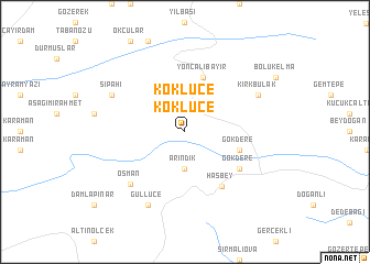 map of Köklüce