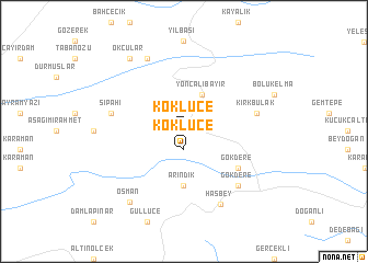 map of Köklüce