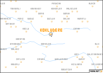 map of Köklüdere