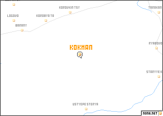 map of Kokman