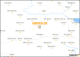 map of Kokmuiža