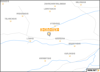 map of Koknovka