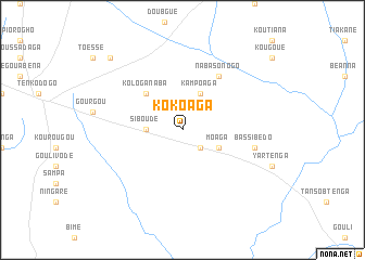 map of Kokoaga
