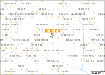 map of Kokoba