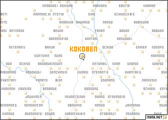 map of Kokoben