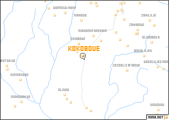 map of Kokoboué