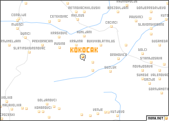 map of Kokočak