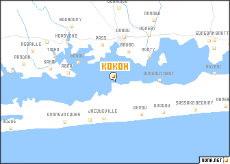 map of Kokoh