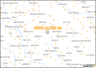 map of Kokolajnščak