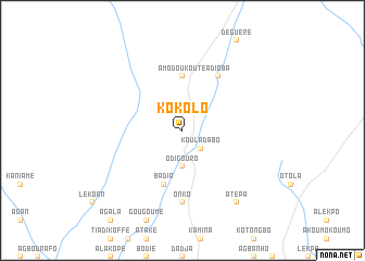 map of Kokolo