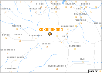 map of Kókomahana
