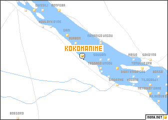 map of Kokomanimè