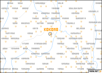 map of Kokoma