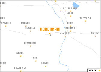 map of Kokonmäki