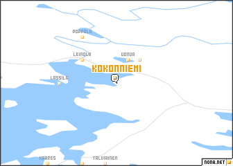 map of Kokonniemi