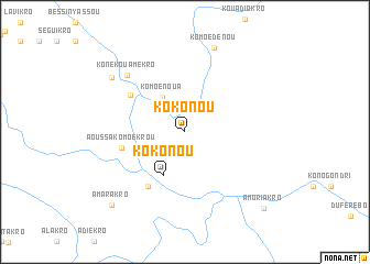 map of Kokonou