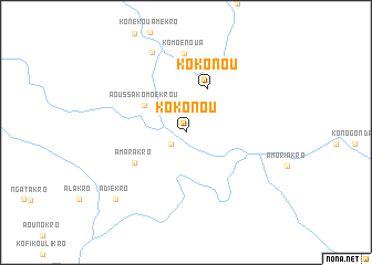 map of Kokonou