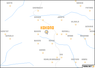 map of Kʼokʼono