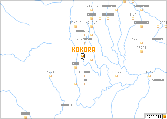 map of Kokora