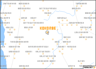 map of Kokorbé