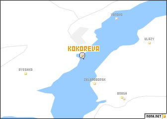 map of Kokoreva