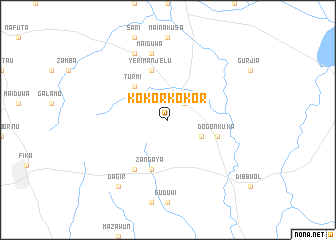 map of Kokorkokor