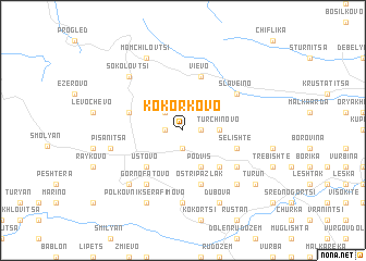 map of Kokorkovo