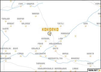 map of Kokorko