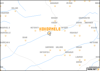 map of Kokormélé