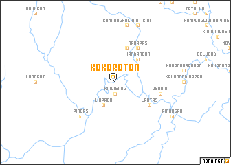 map of Kokoroton