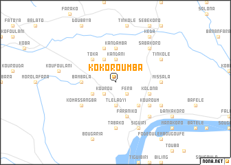 map of Kokoroumba