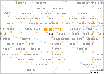 map of Kokortsi