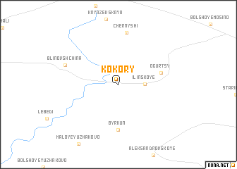 map of Kokory