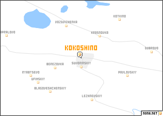 map of Kokoshino