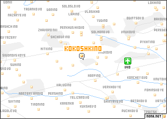 map of Kokoshkino