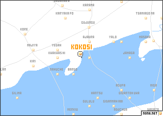 map of Kokosi